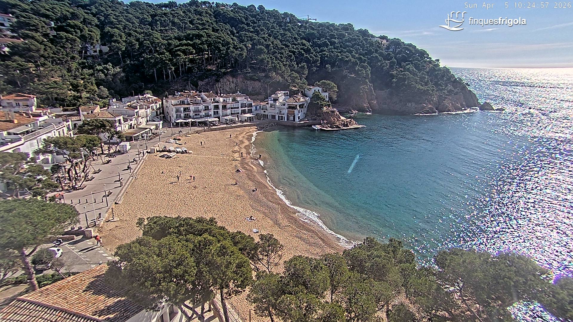 Webcam de Tamariu playa