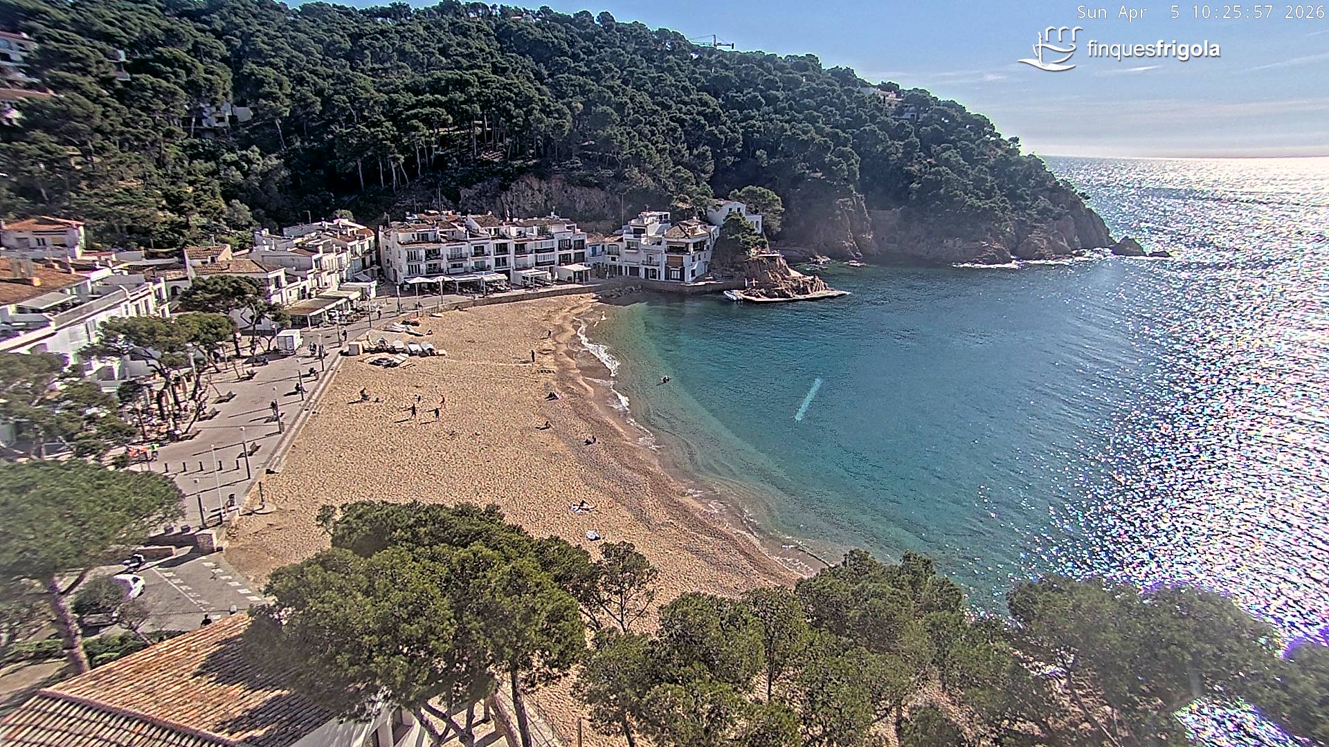 Webcam de Tamariu playa