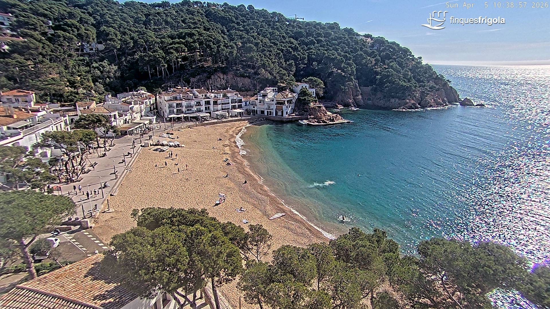 Webcam de Tamariu playa