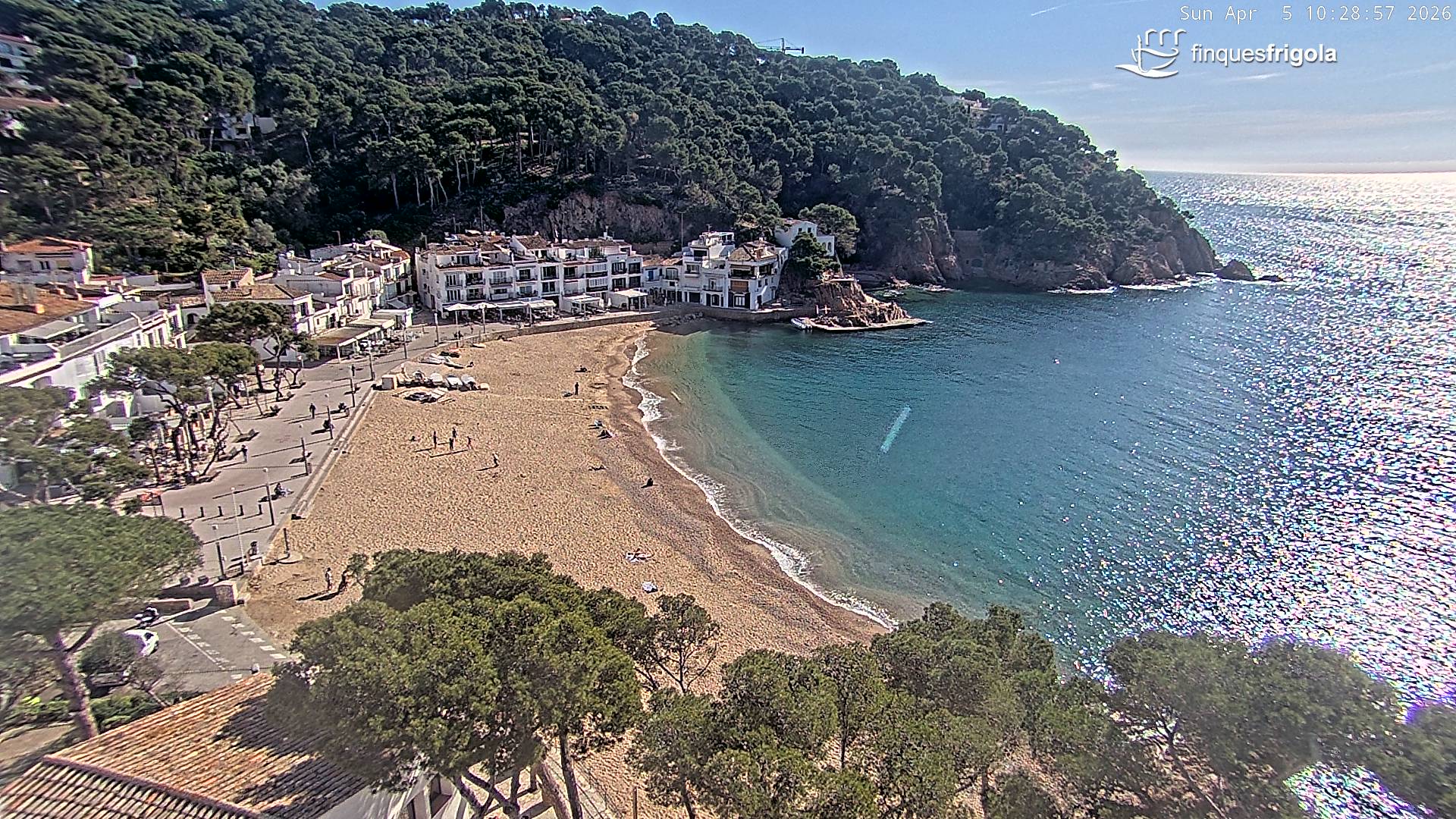 Webcam de Tamariu playa