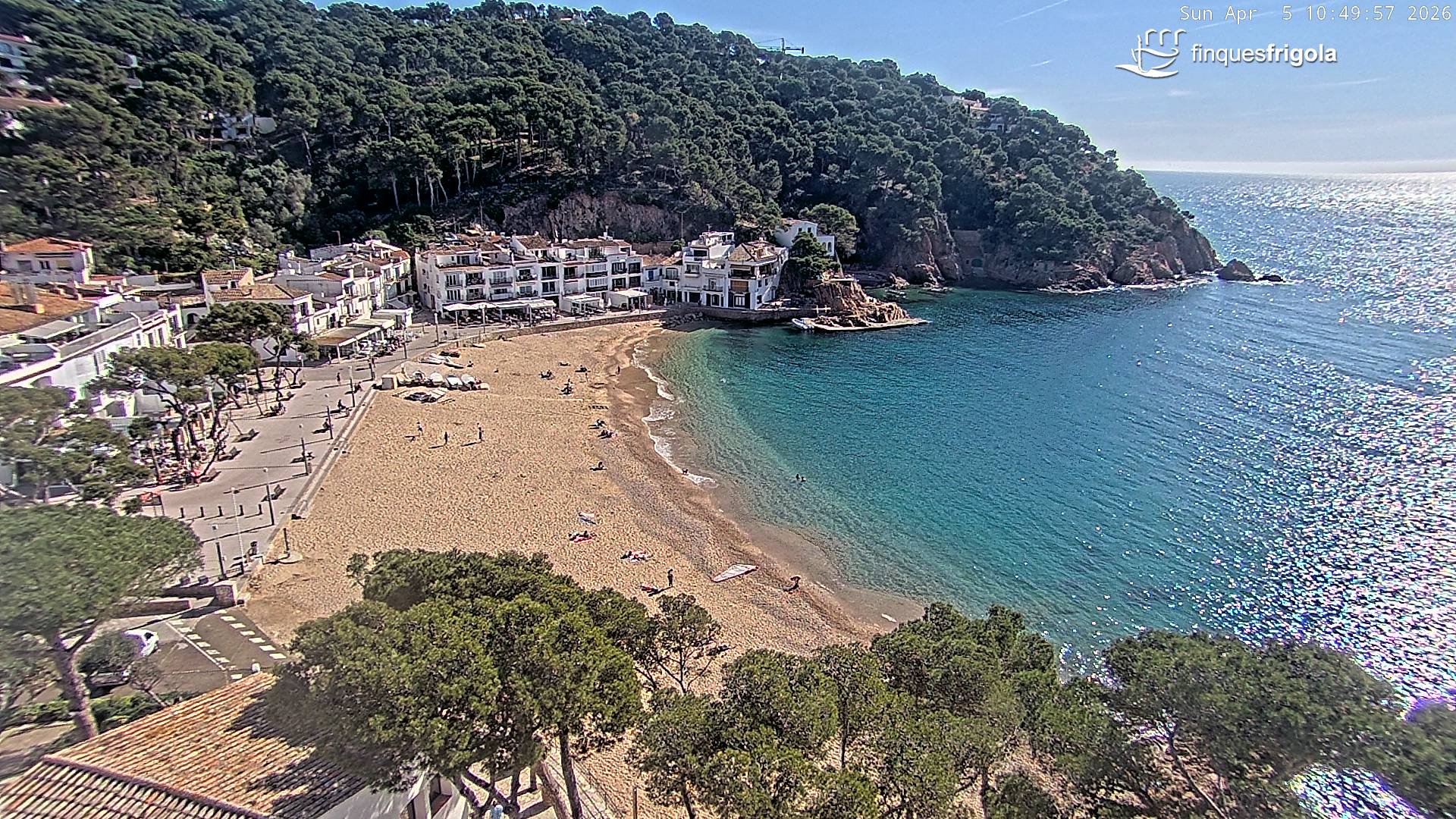 Webcam de Tamariu playa