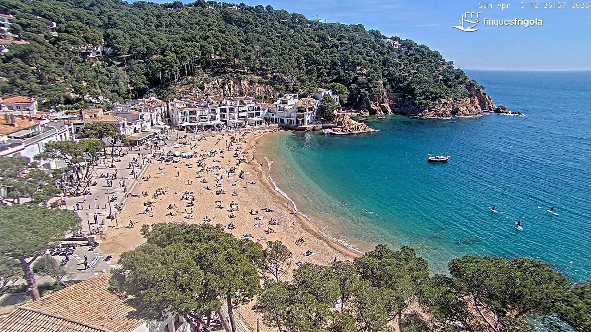 Webcam de Tamariu playa