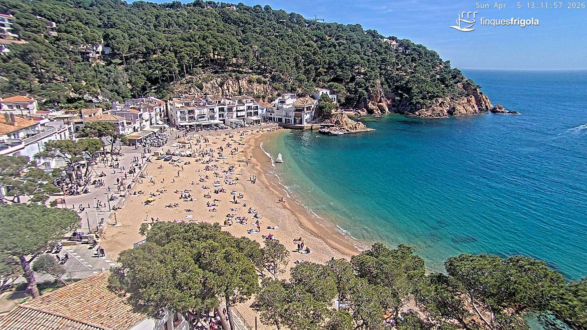 Webcam de Tamariu playa