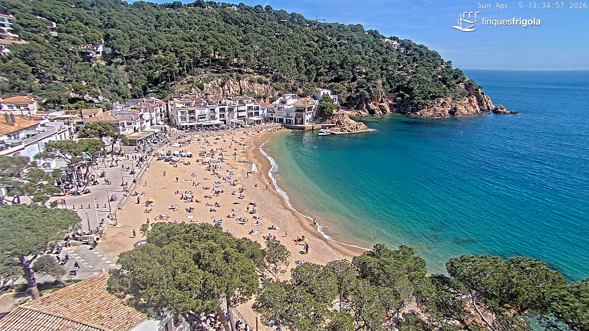 Webcam de Tamariu playa