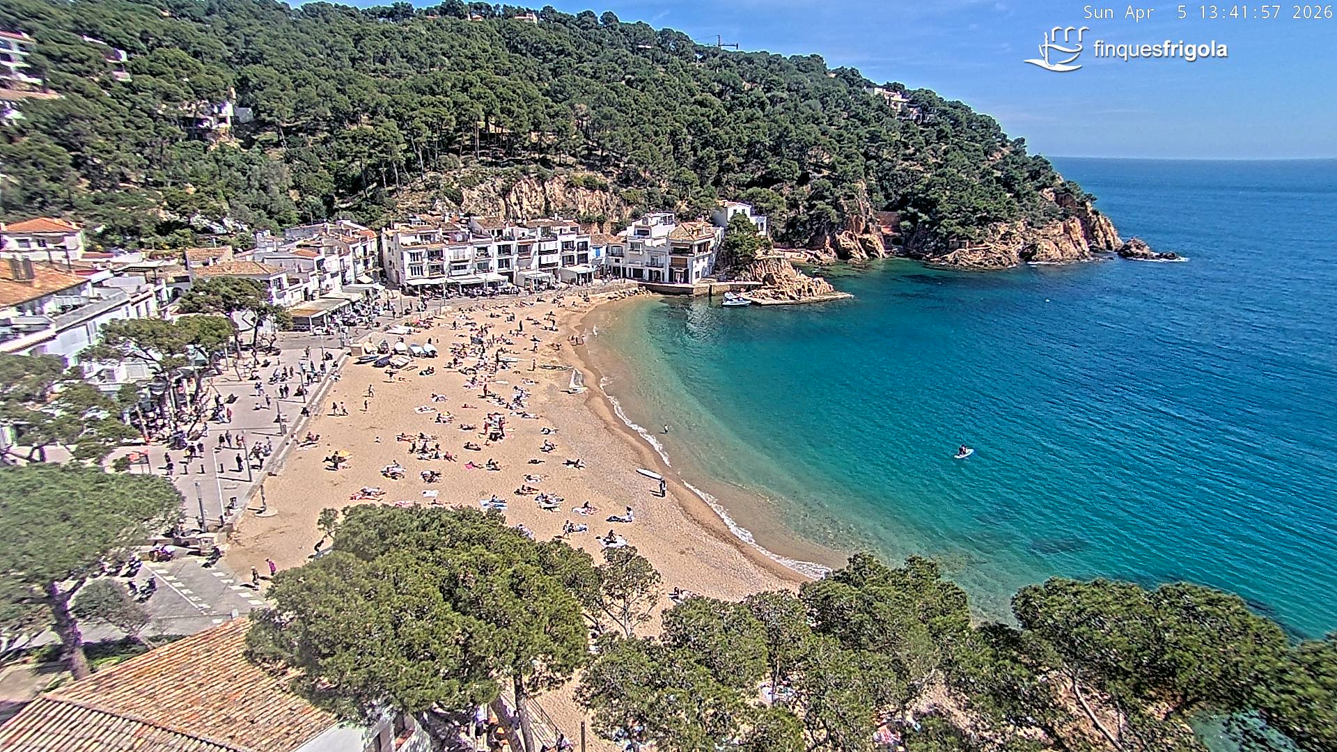 Webcam de Tamariu playa