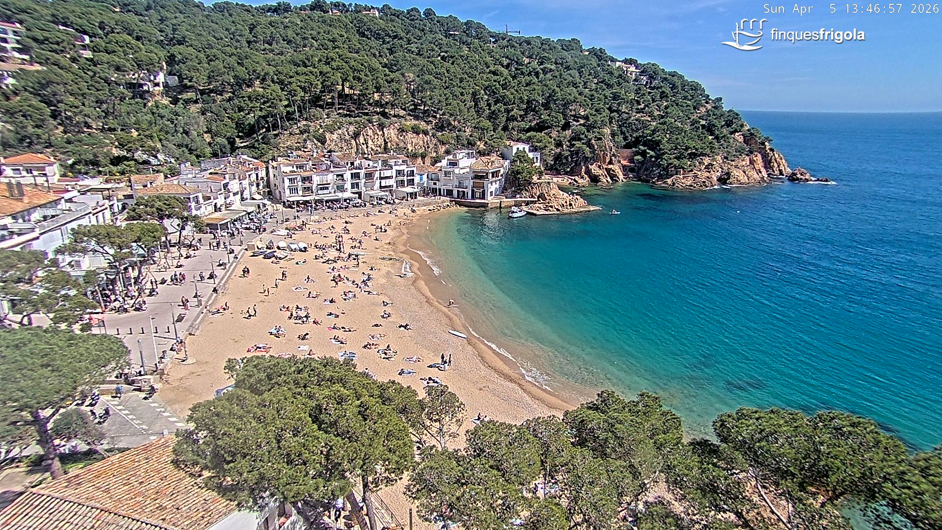 Webcam de Tamariu playa