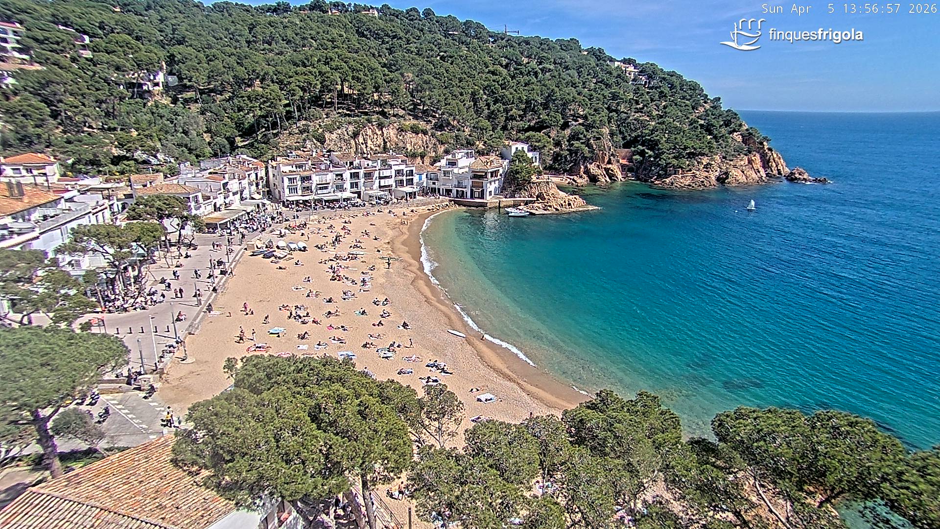 Webcam de Tamariu playa