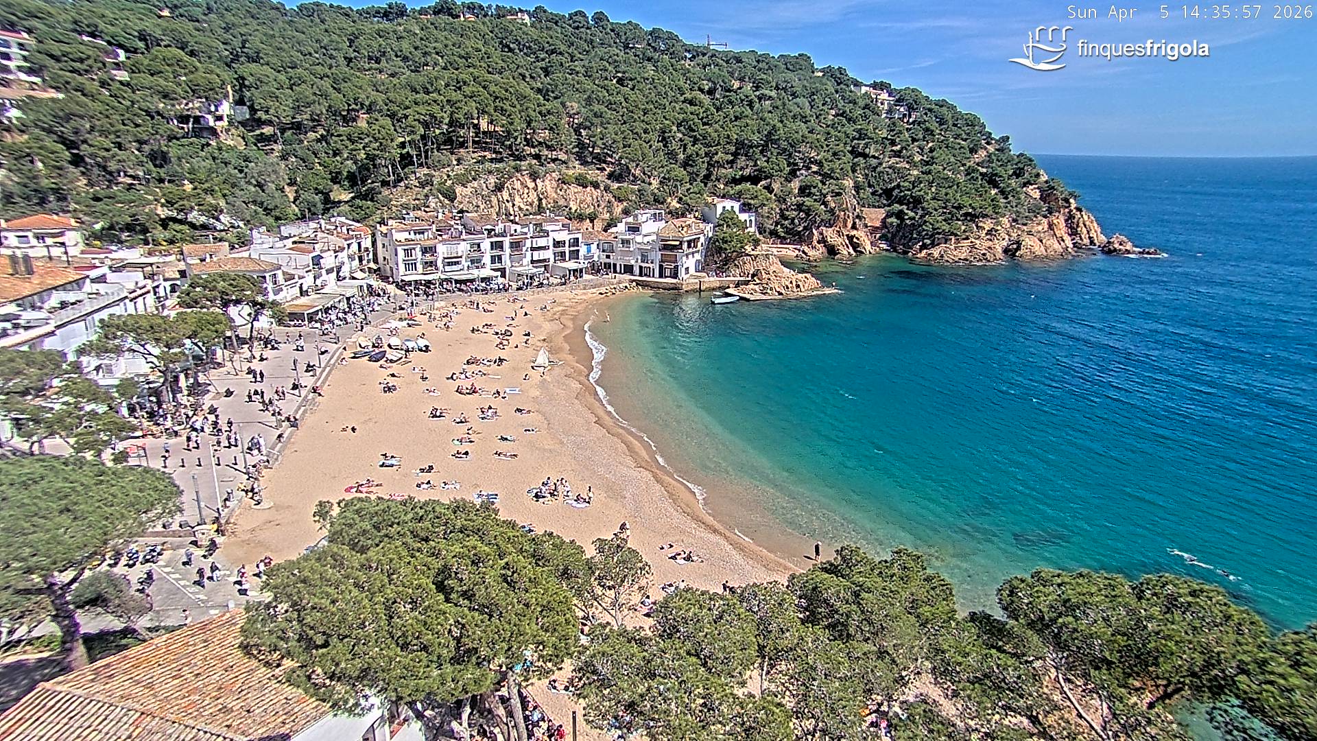 Webcam de Tamariu playa