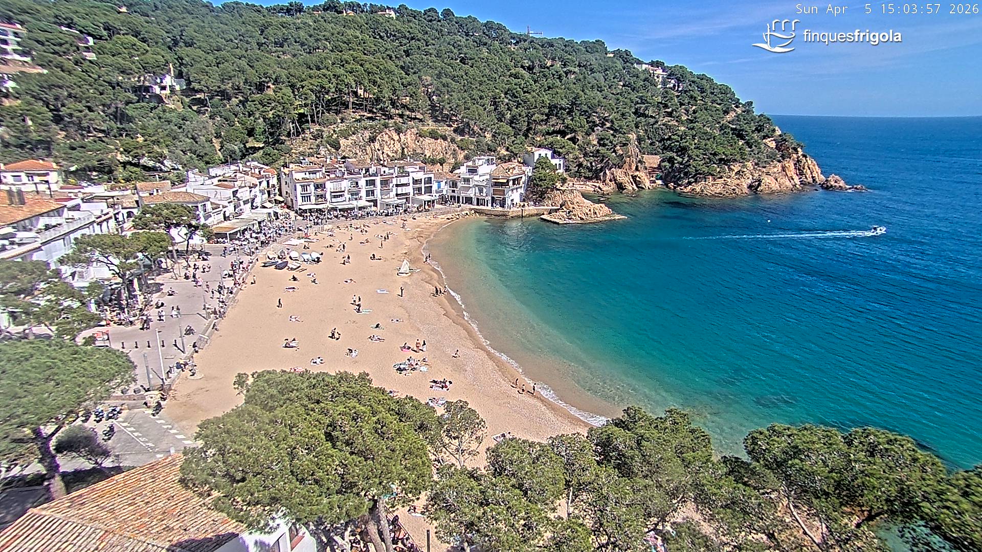 Webcam de Tamariu playa