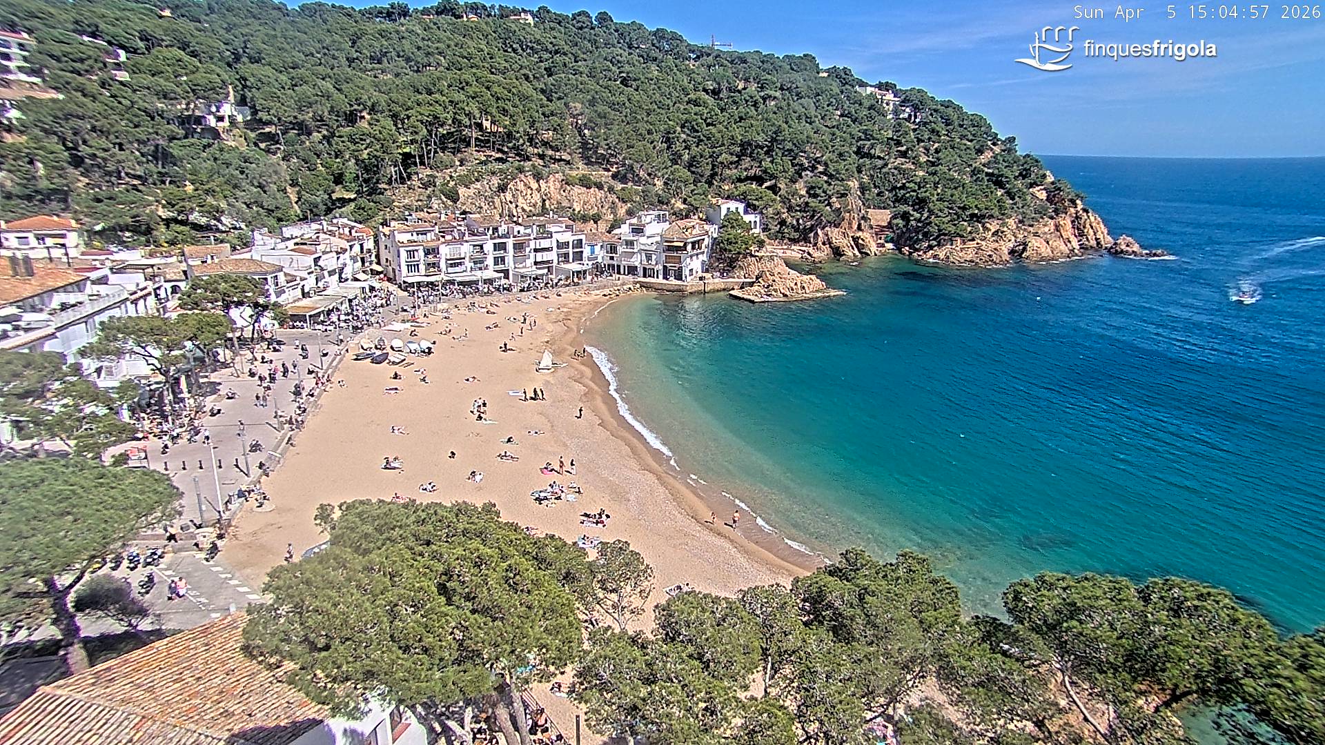 Webcam de Tamariu playa