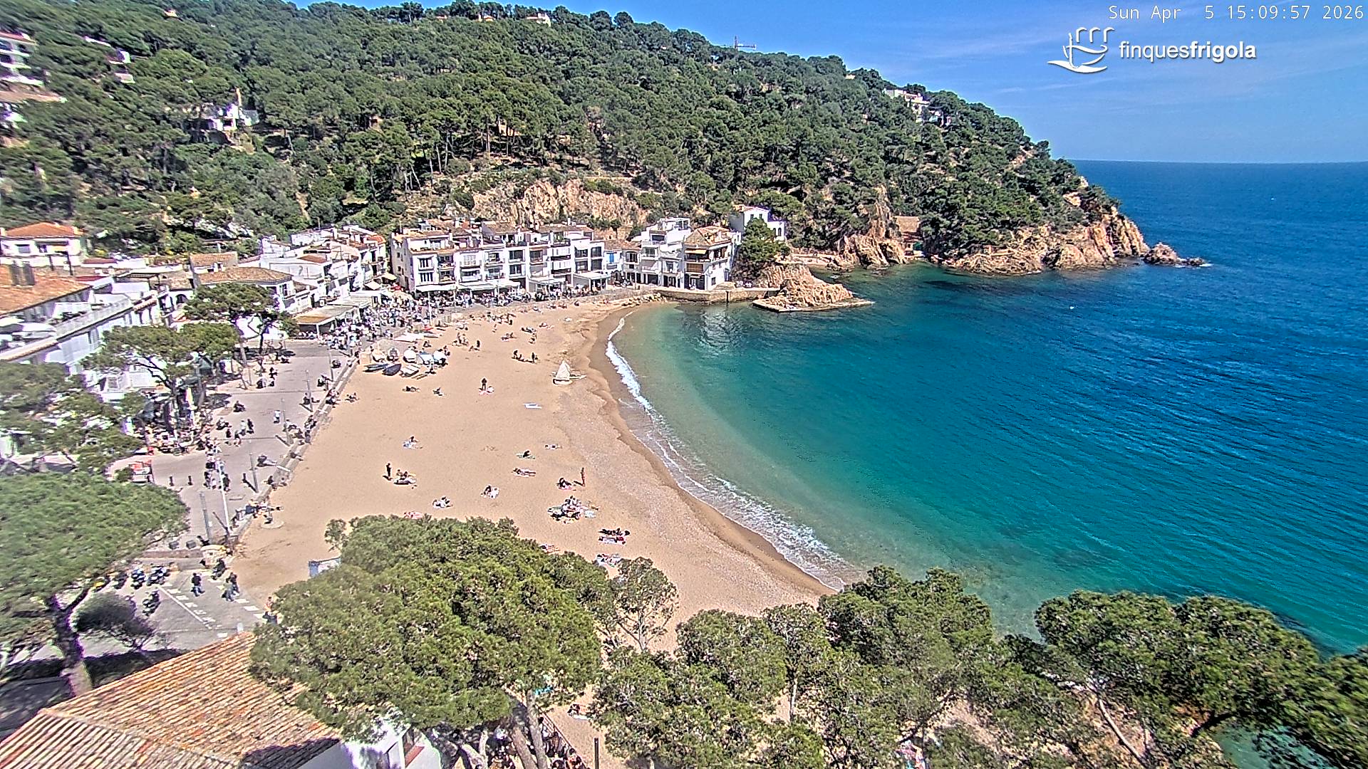 Webcam de Tamariu playa