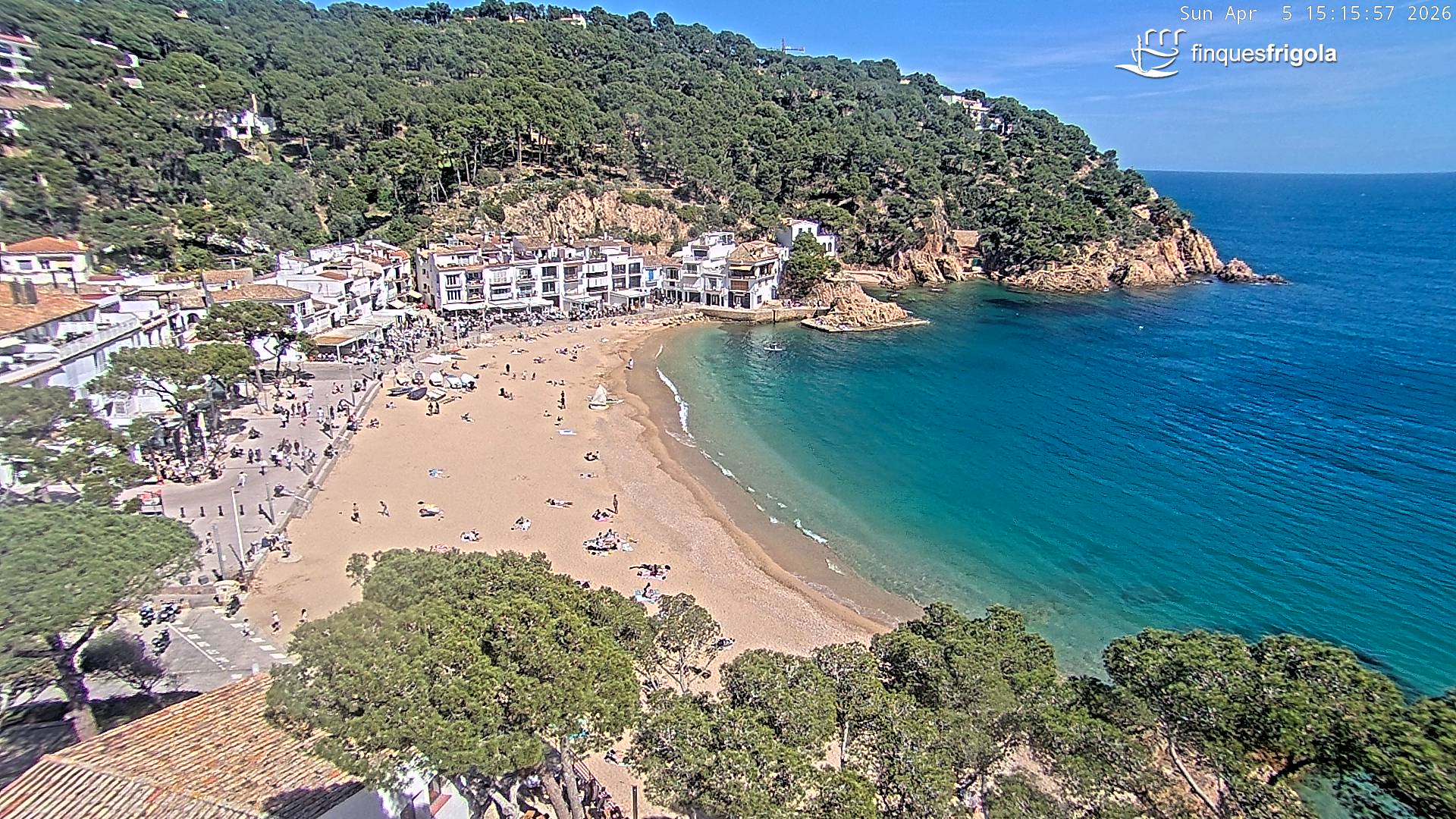 Webcam de Tamariu playa