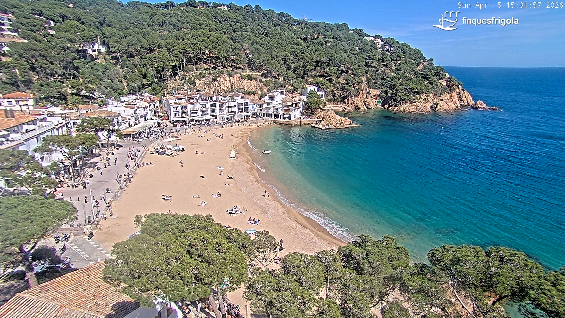 Webcam de Tamariu playa