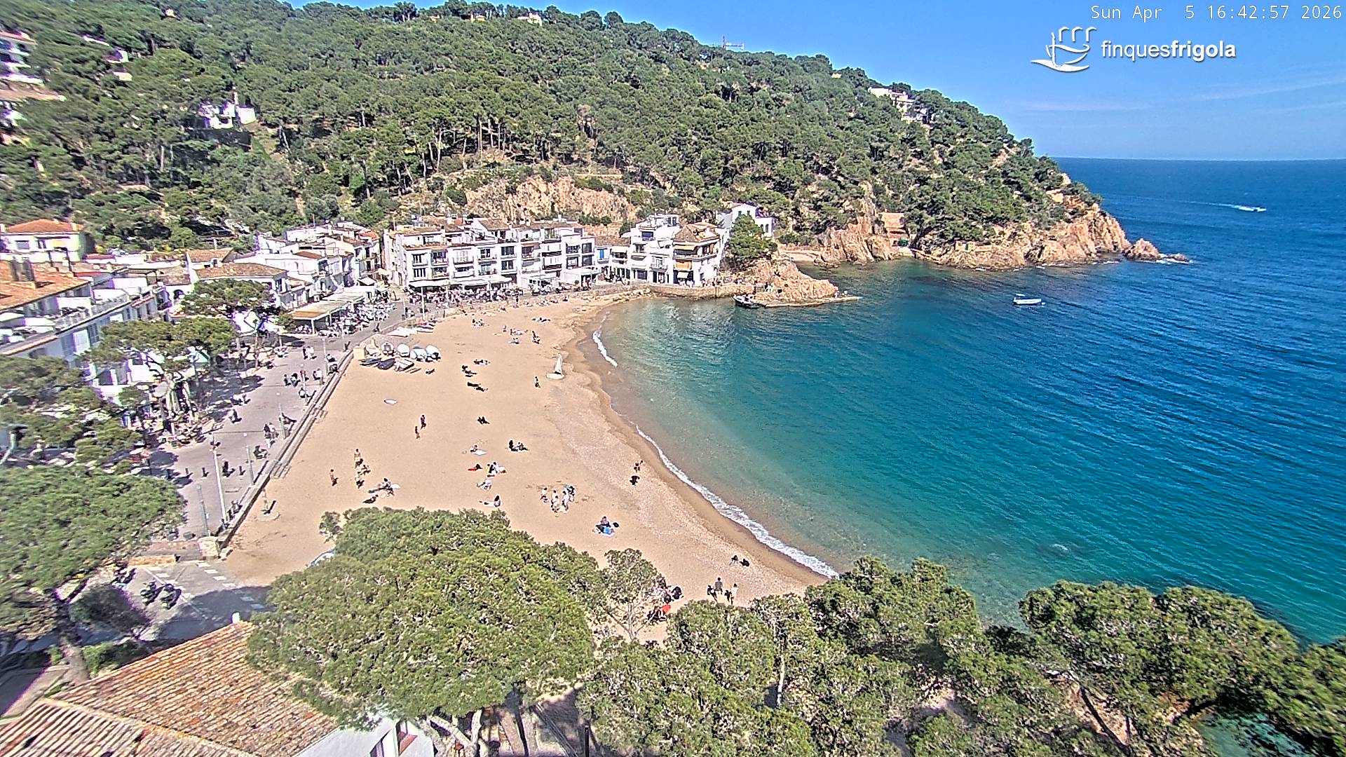 Webcam de Tamariu playa