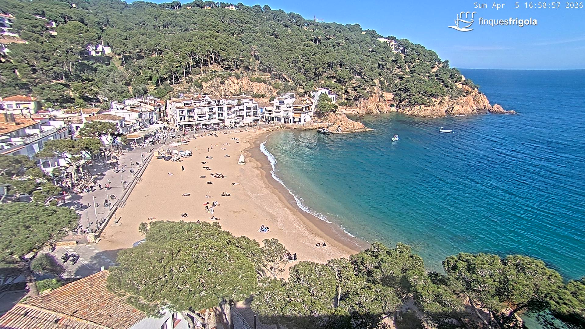 Webcam de Tamariu playa