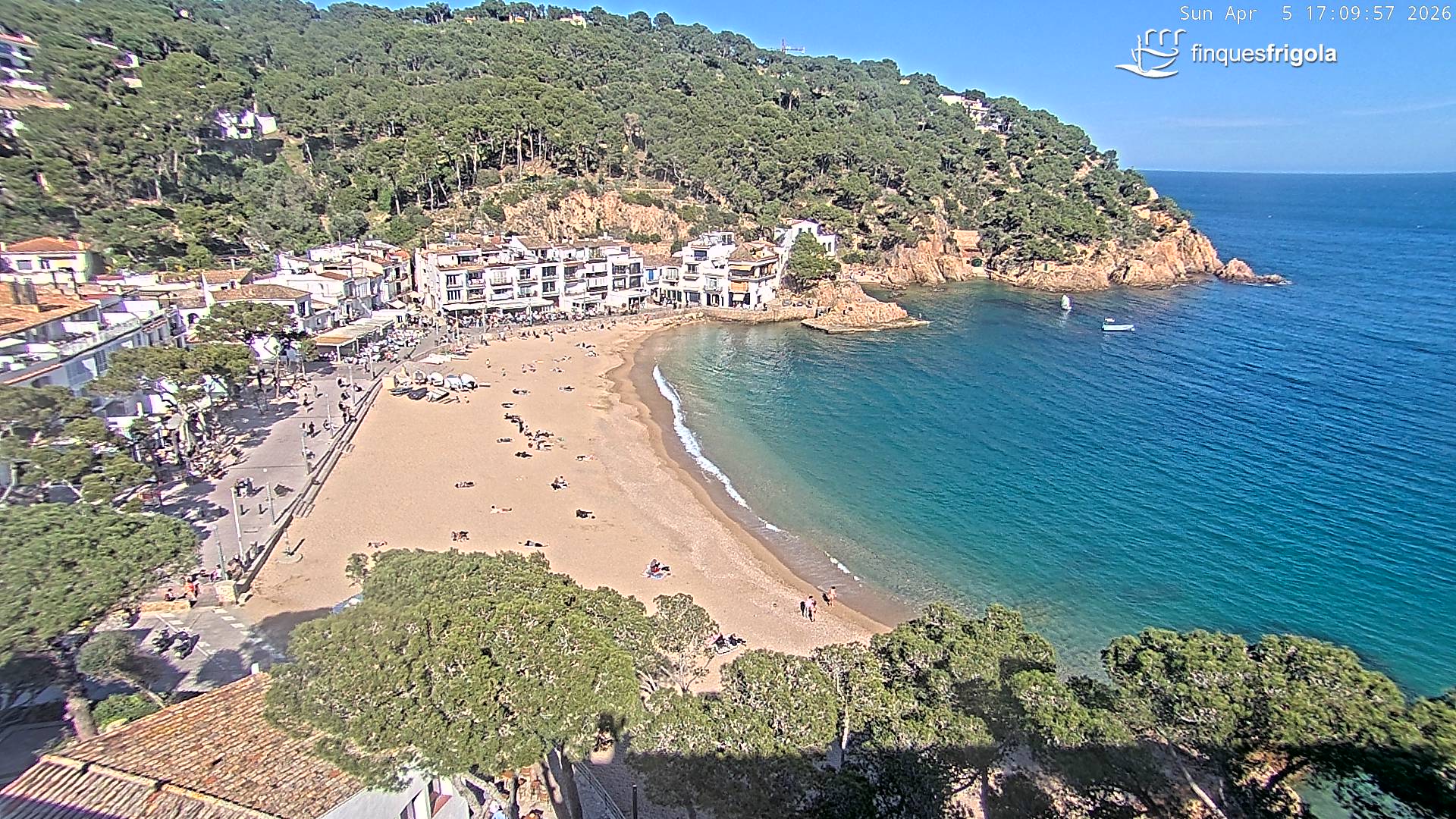 Webcam de Tamariu playa