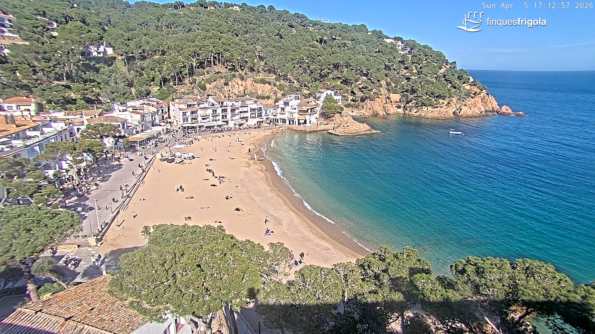 Webcam de Tamariu playa