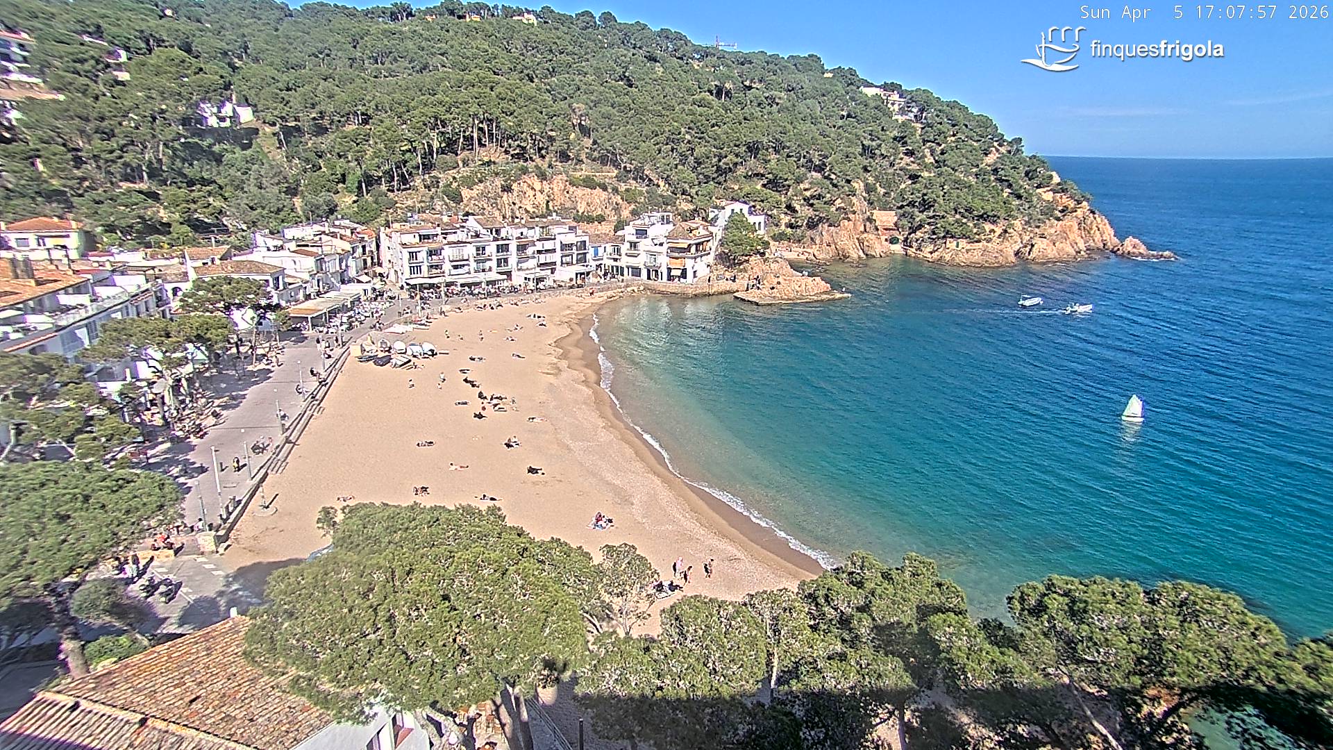 Webcam de Tamariu playa