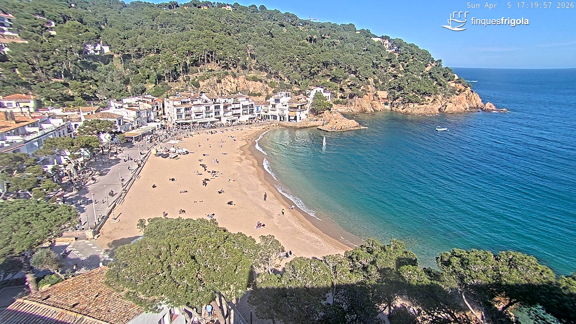 Webcam de Tamariu playa