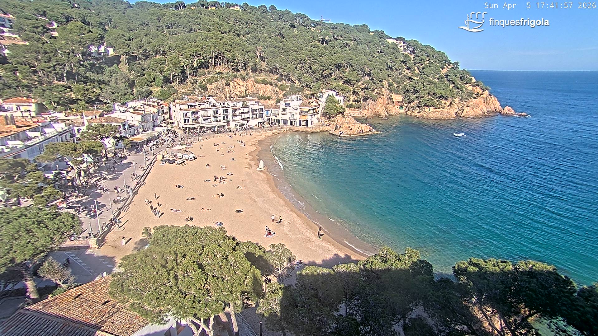 Webcam de Tamariu playa