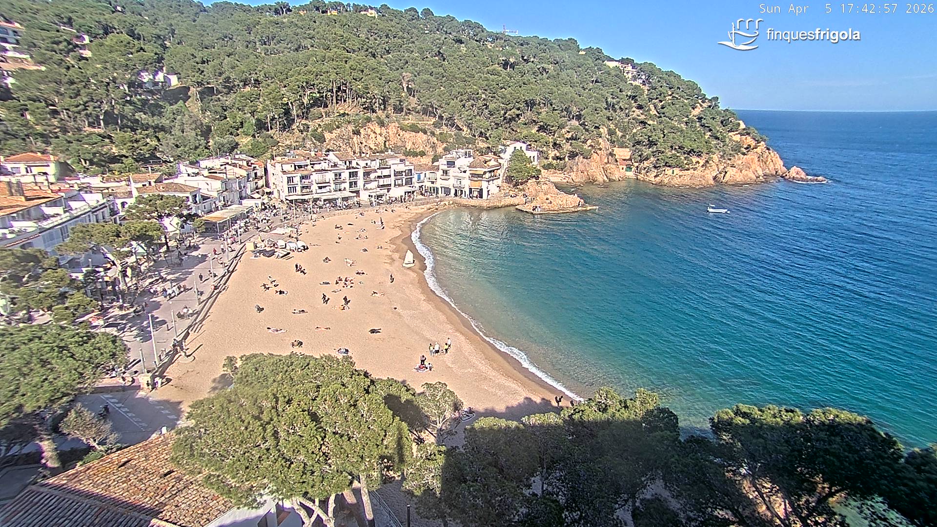 Webcam de Tamariu playa