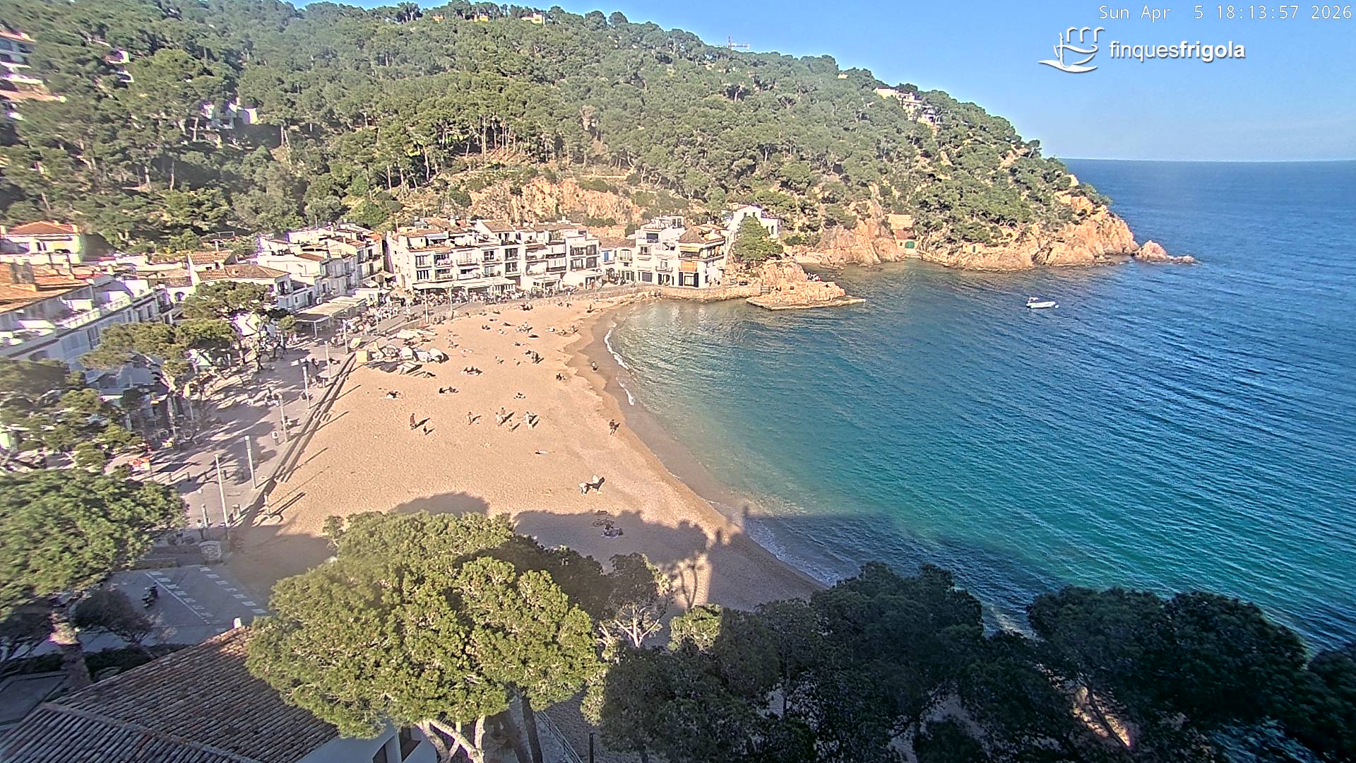 Webcam de Tamariu playa