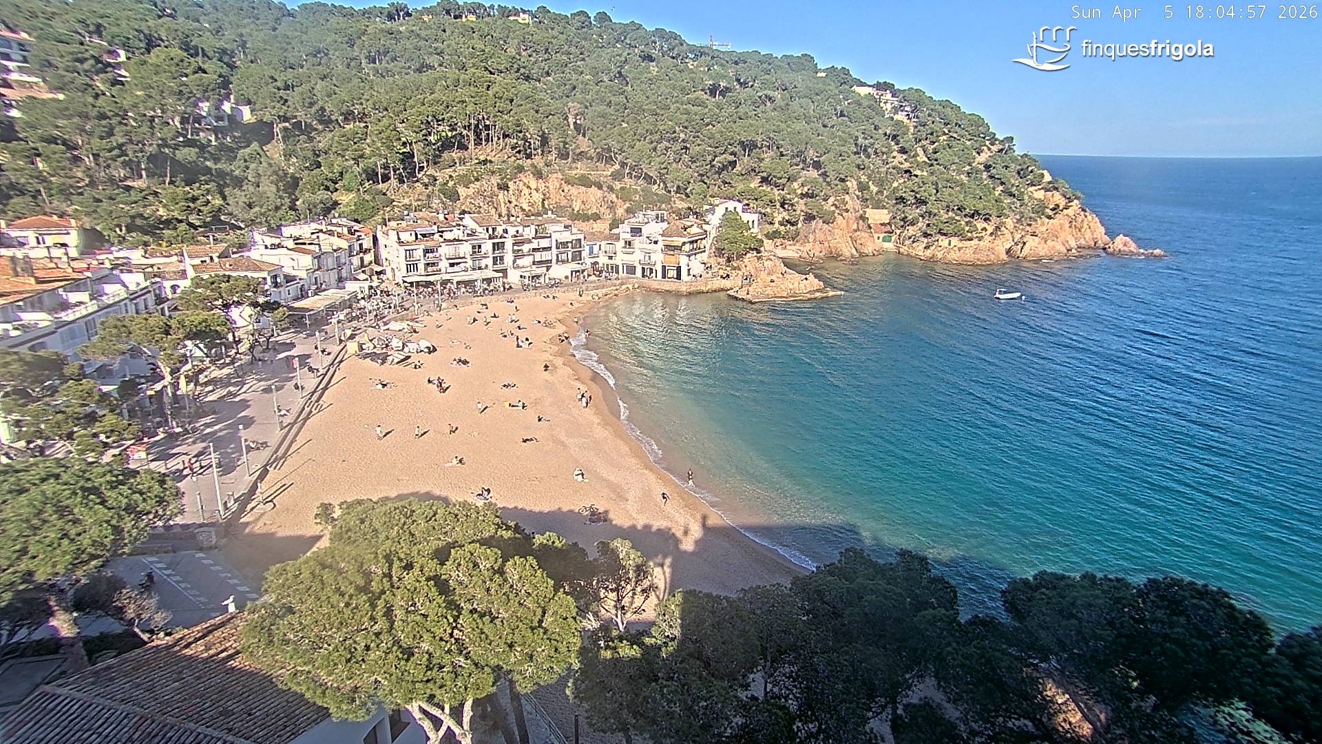 Webcam de Tamariu playa