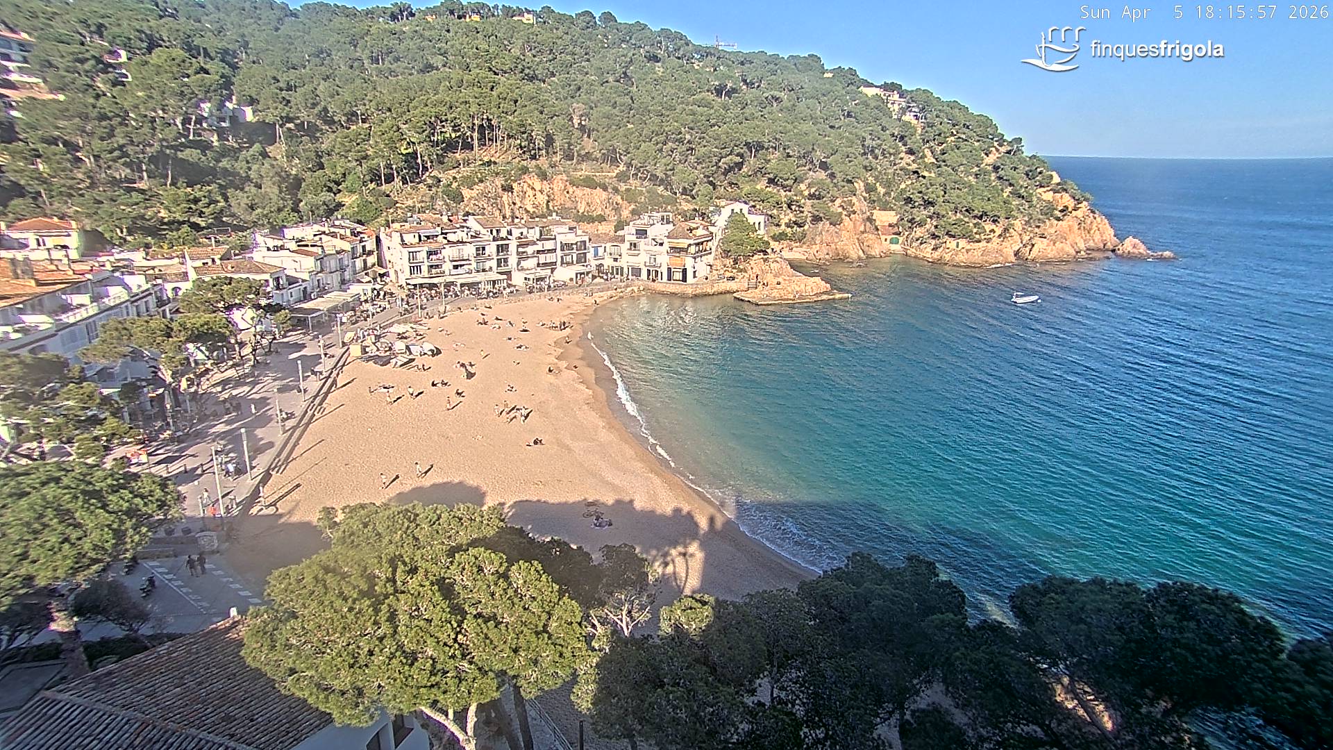 Webcam de Tamariu playa