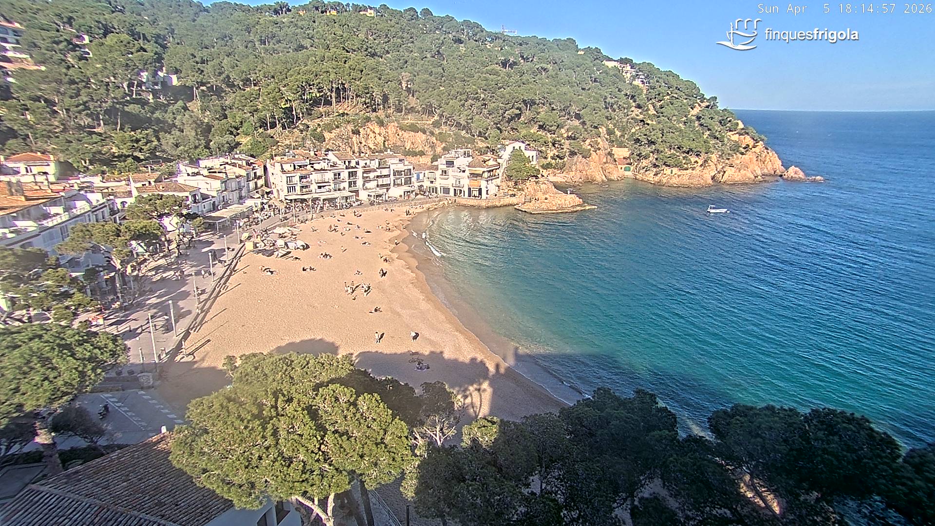 Webcam de Tamariu playa