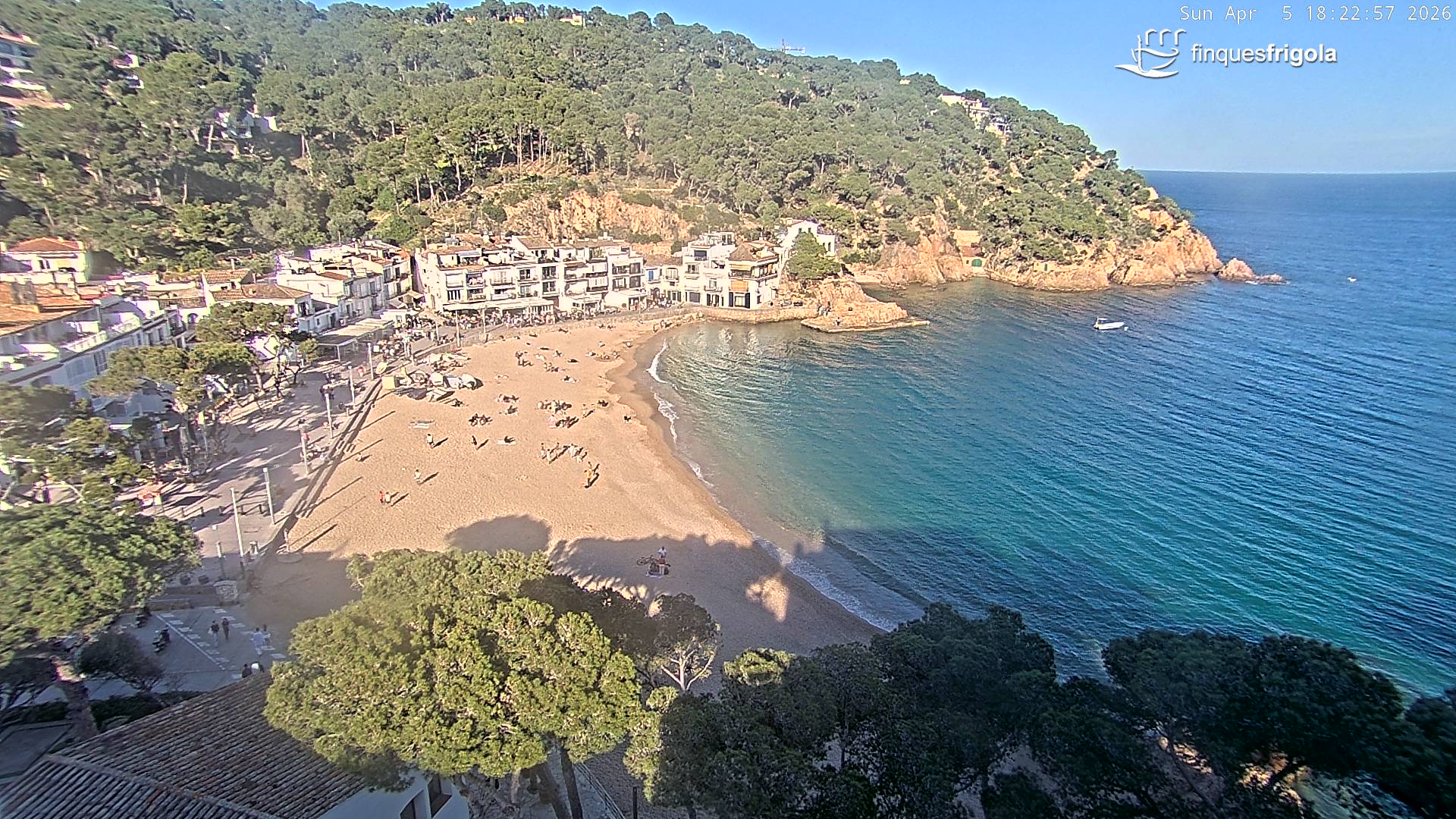 Webcam de Tamariu playa