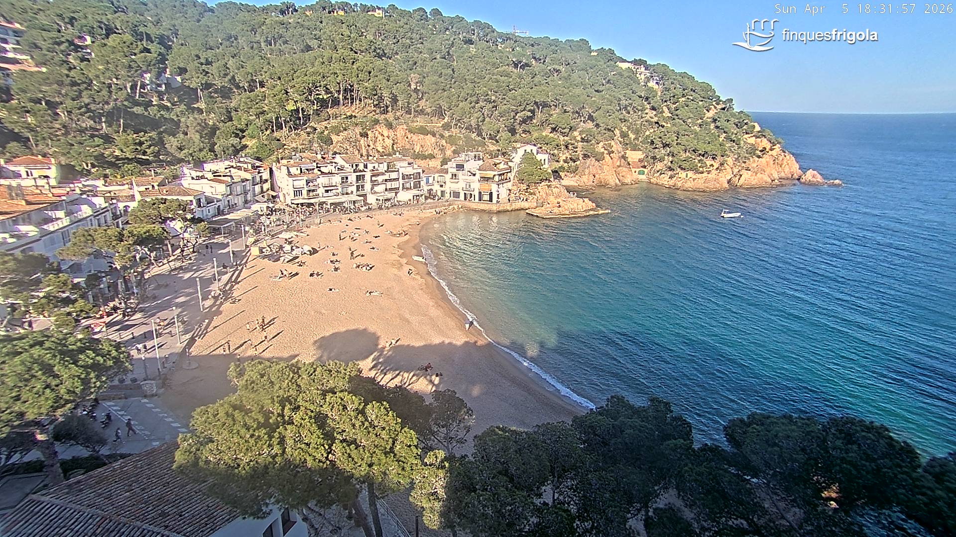 Webcam de Tamariu playa
