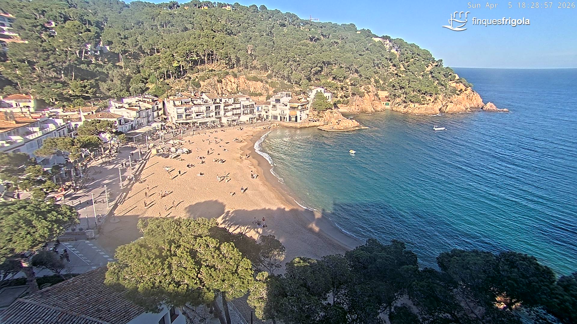 Webcam de Tamariu playa