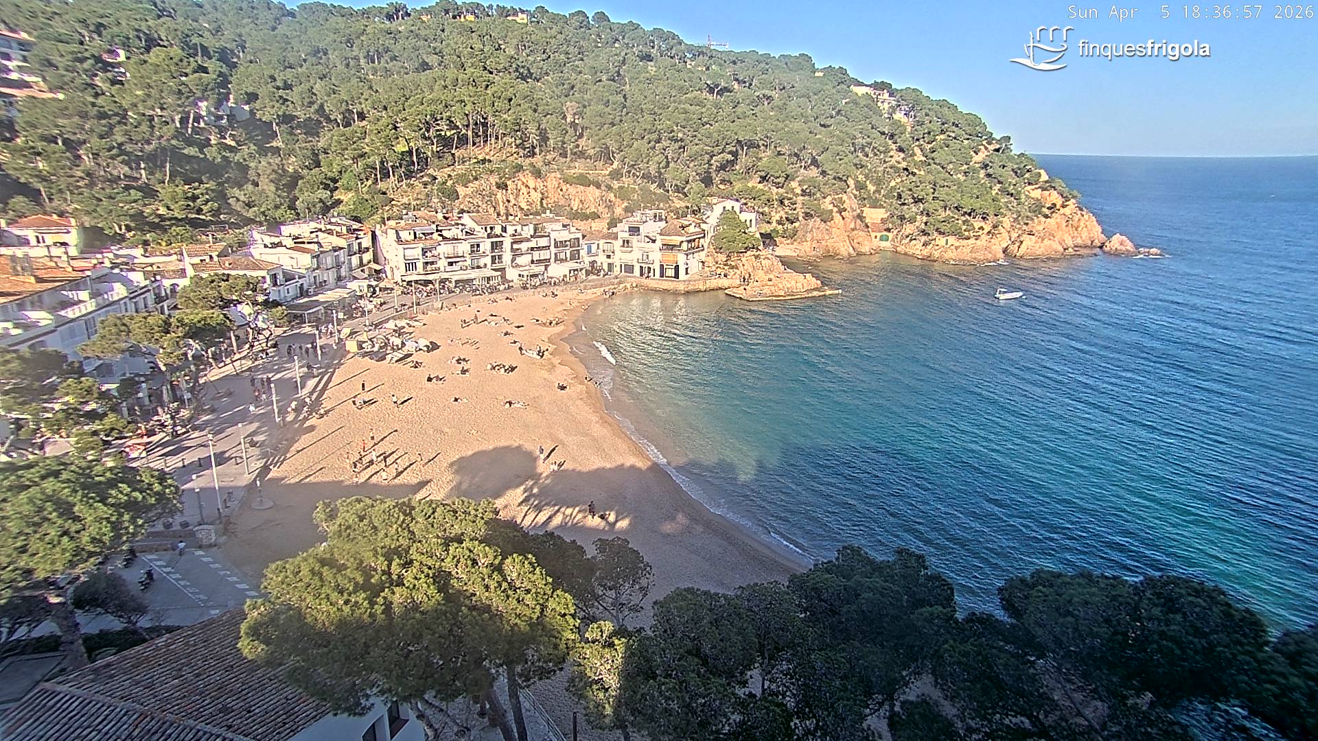 Webcam de Tamariu playa
