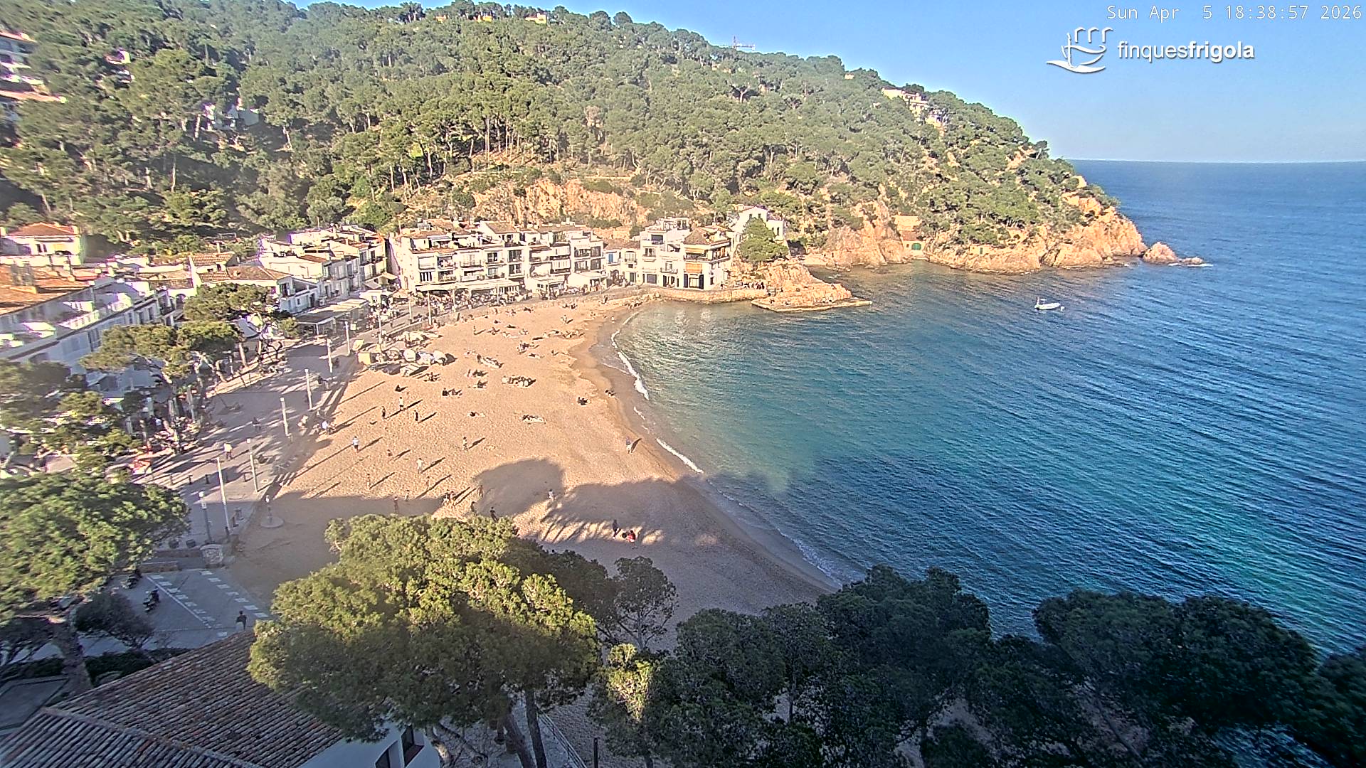 Webcam de Tamariu playa