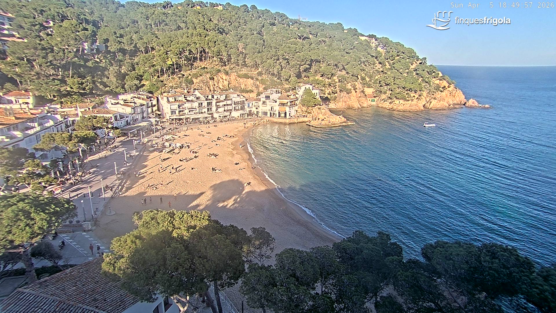 Webcam de Tamariu playa