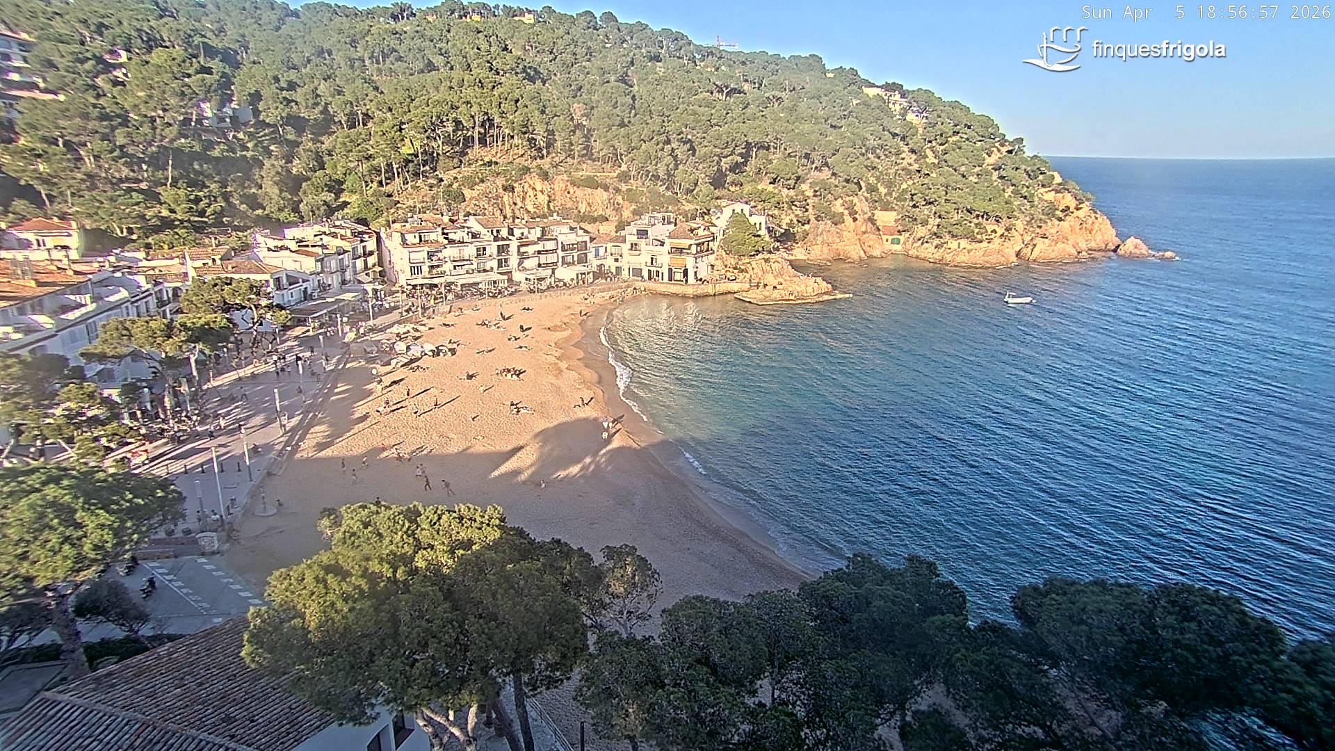 Webcam de Tamariu playa