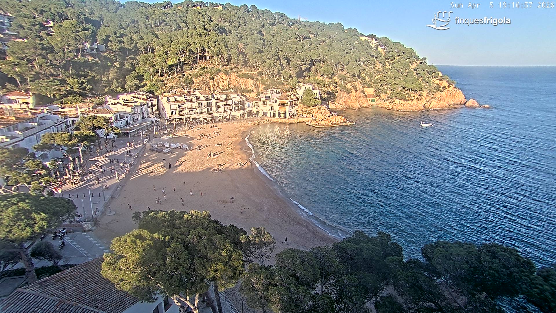 Webcam de Tamariu playa