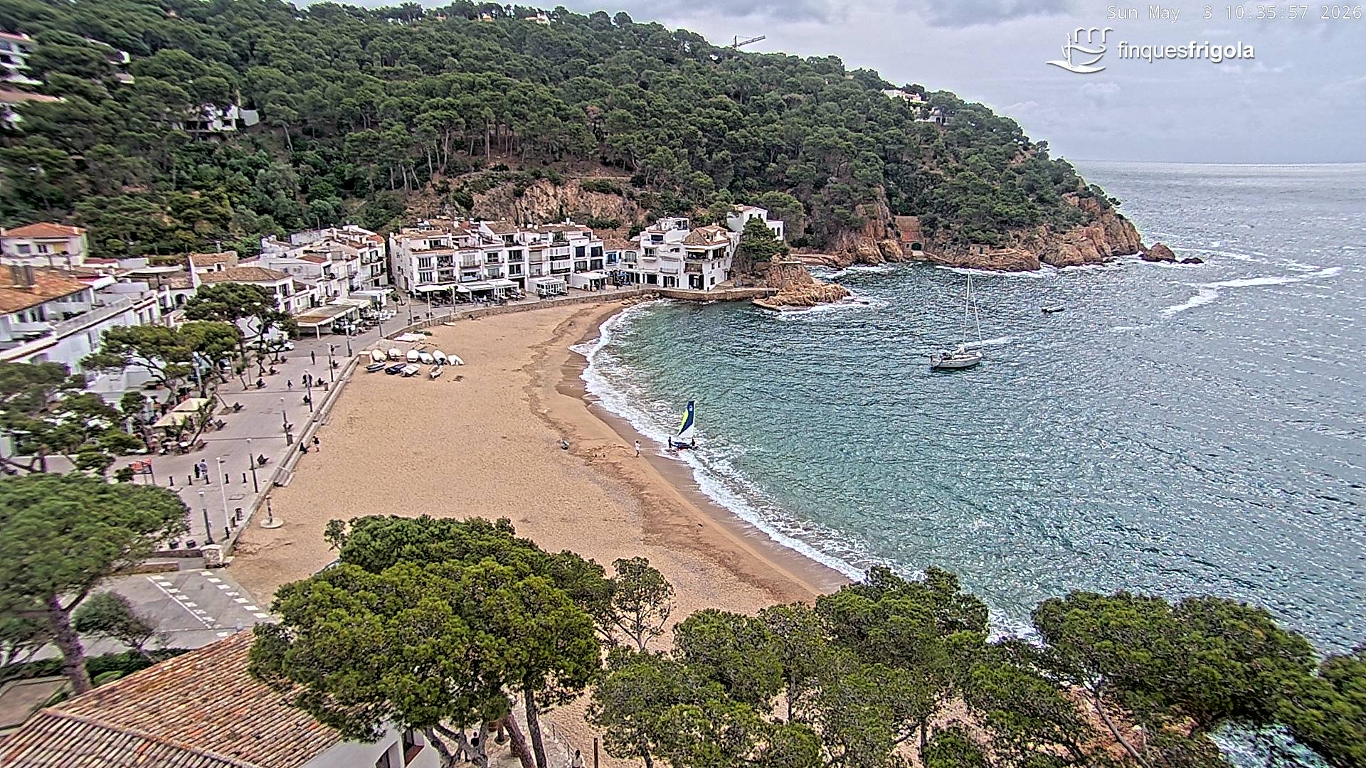 Webcam de Tamariu playa