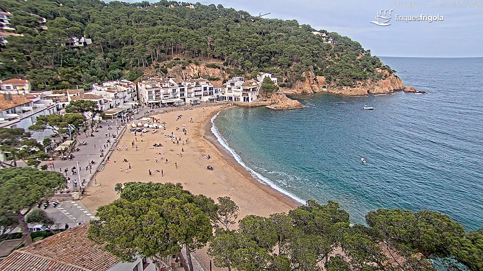 Webcam de Tamariu playa