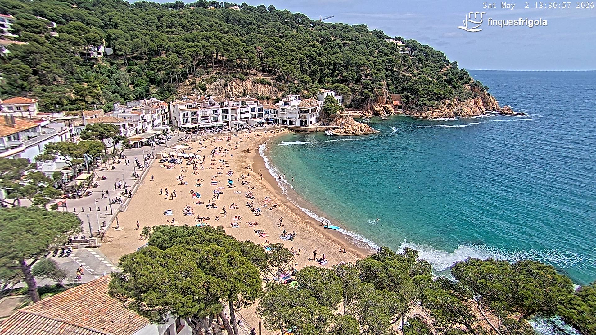 Webcam de Tamariu playa