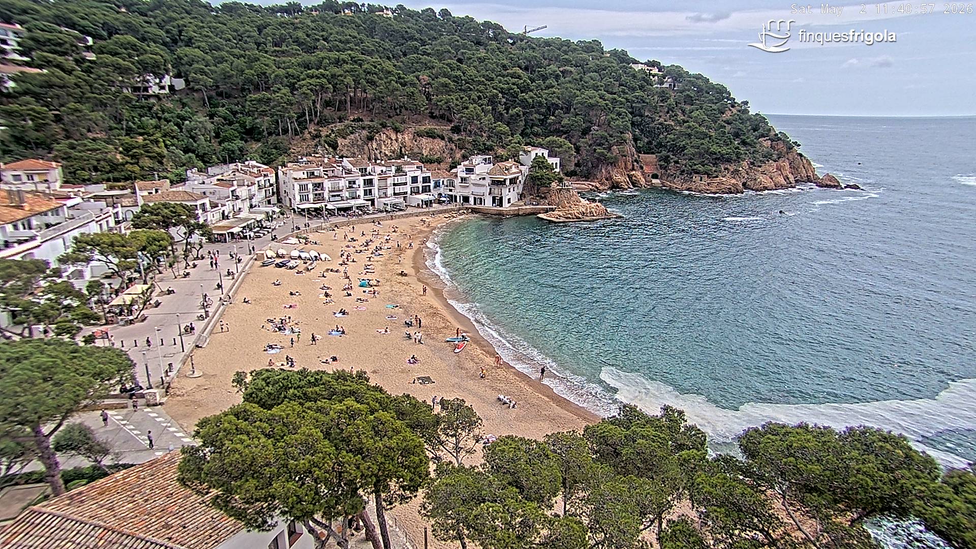 Webcam de Tamariu playa