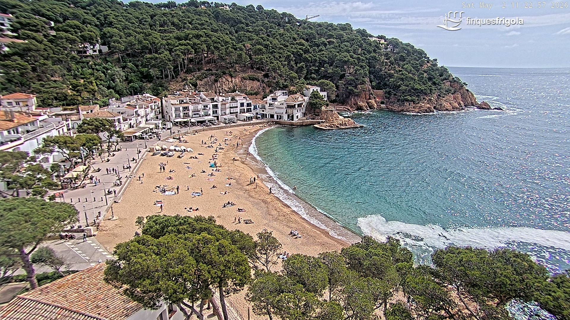 Webcam de Tamariu playa