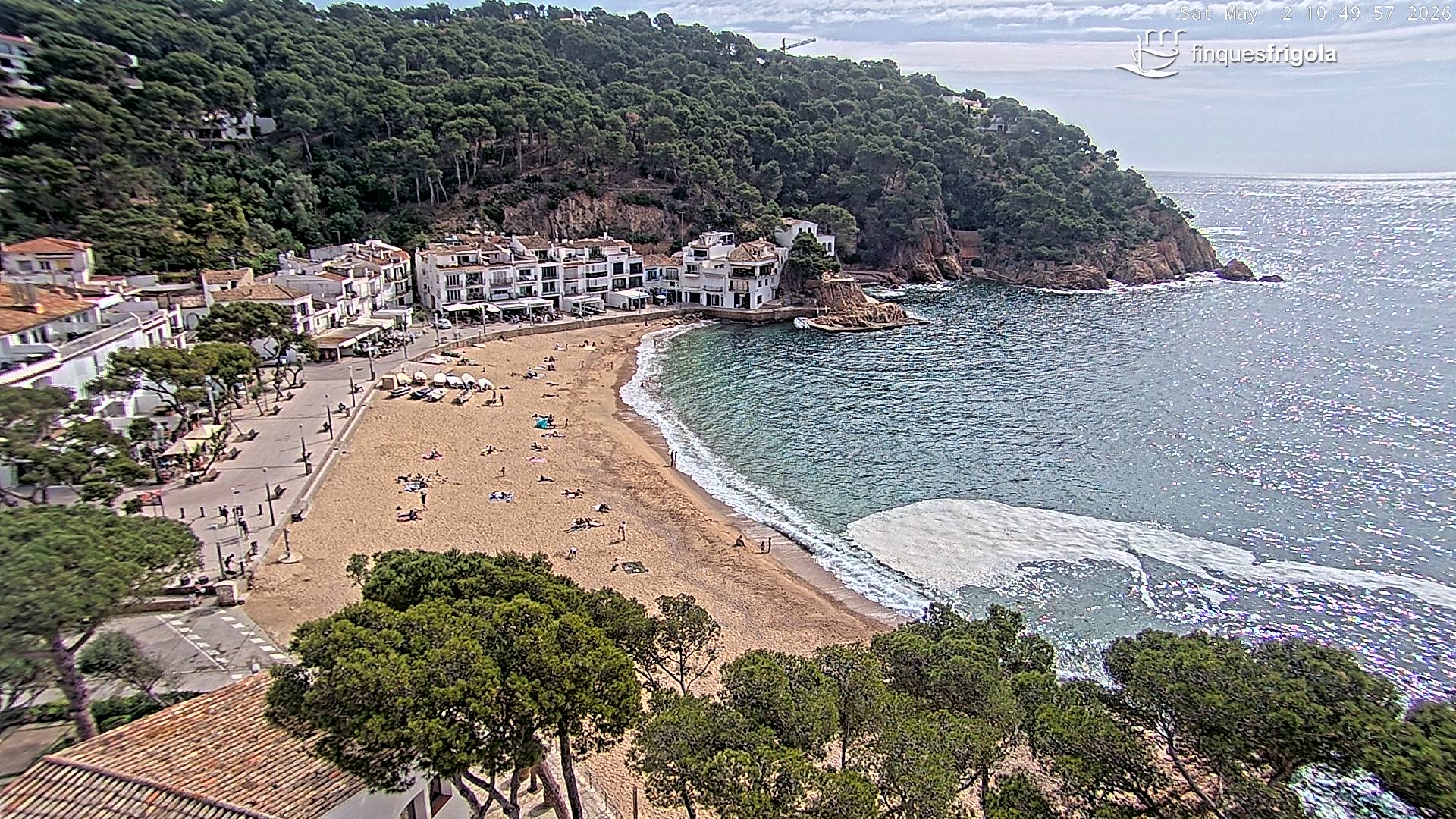 Webcam de Tamariu playa