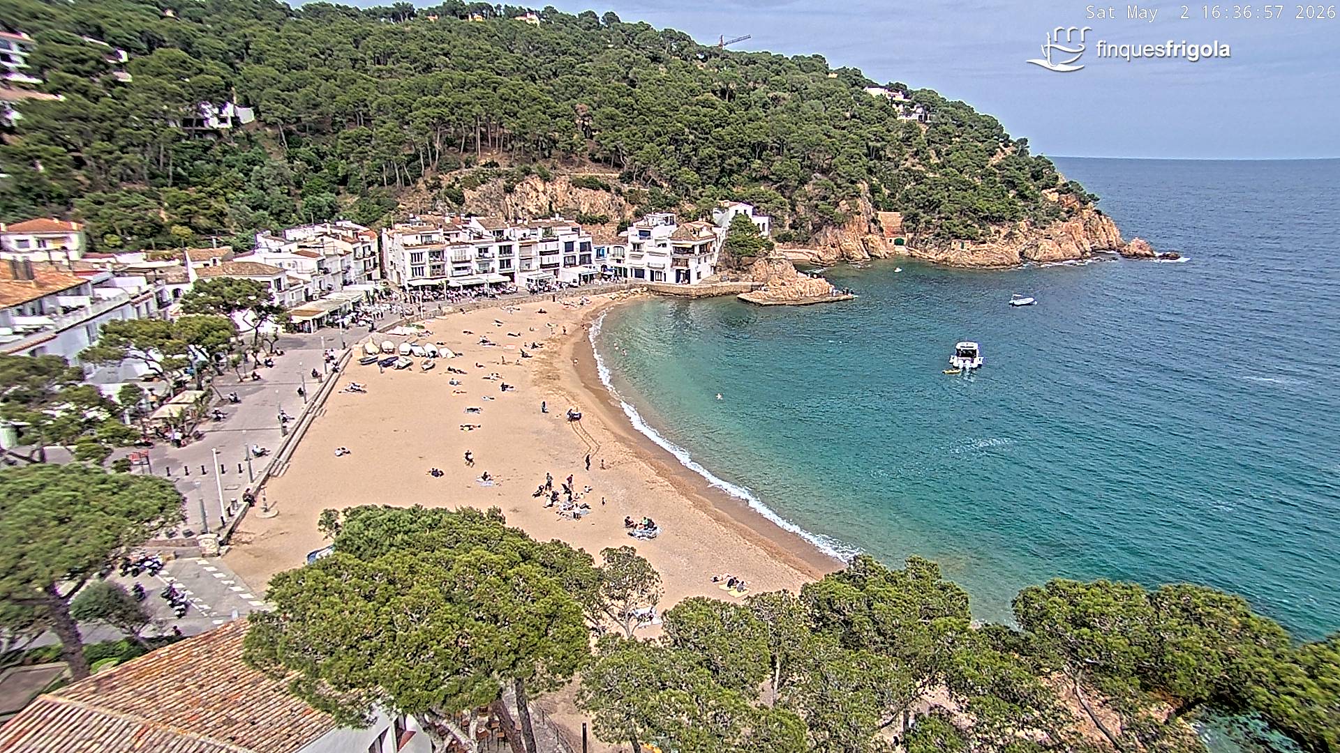 Webcam de Tamariu playa
