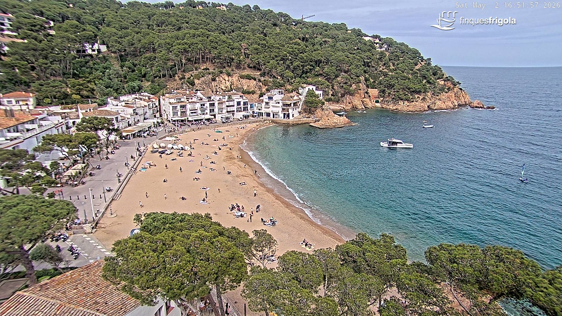 Webcam de Tamariu playa