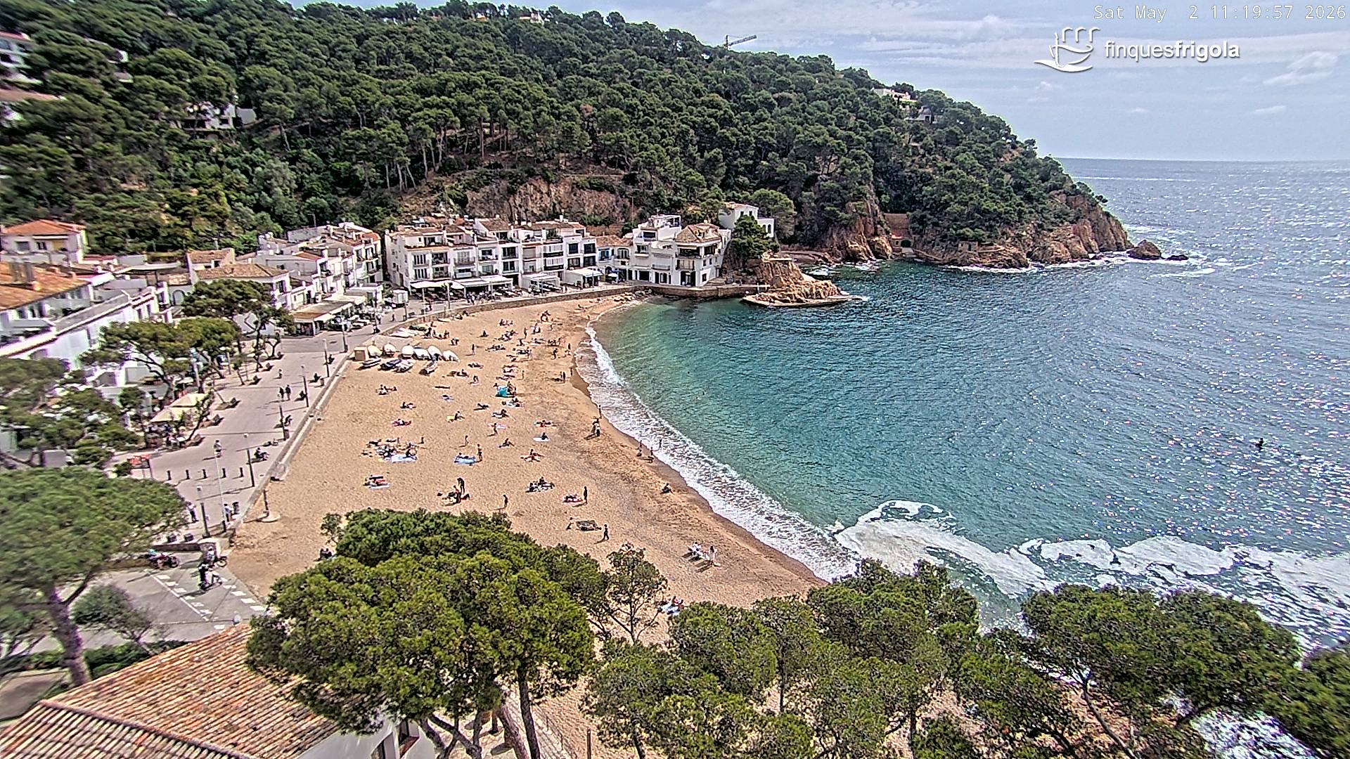 Webcam de Tamariu playa