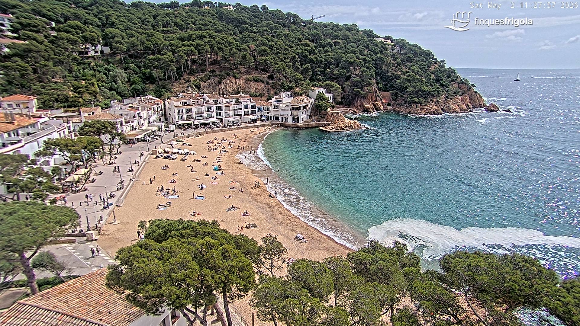 Webcam de Tamariu playa