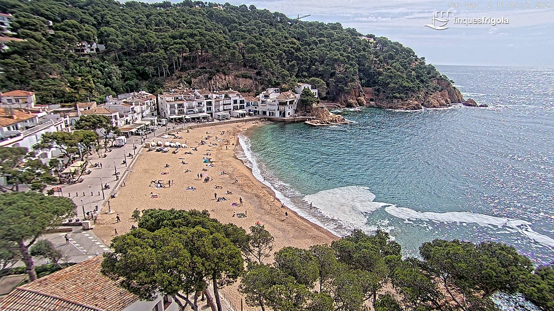 Webcam de Tamariu playa