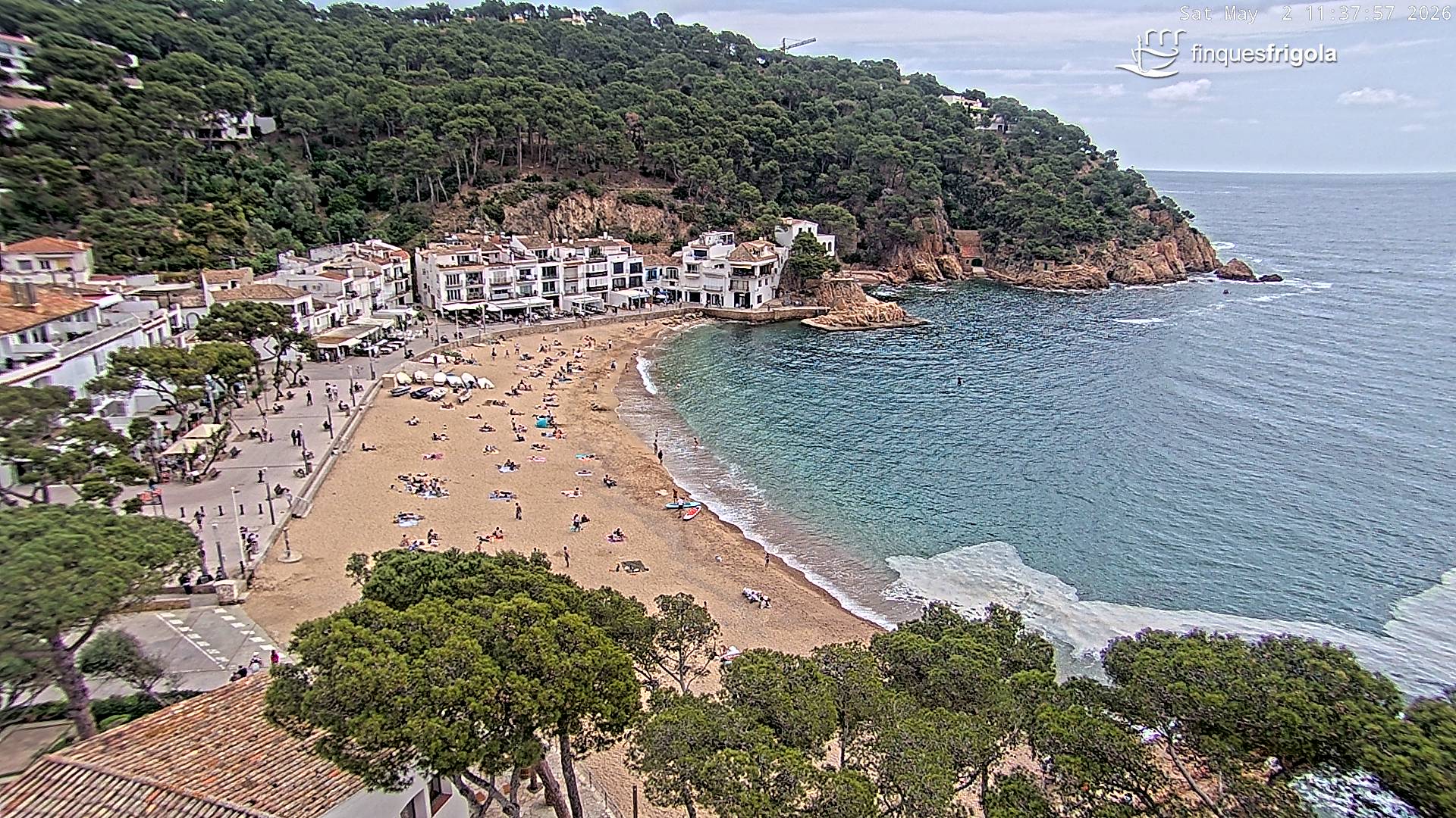 Webcam de Tamariu playa
