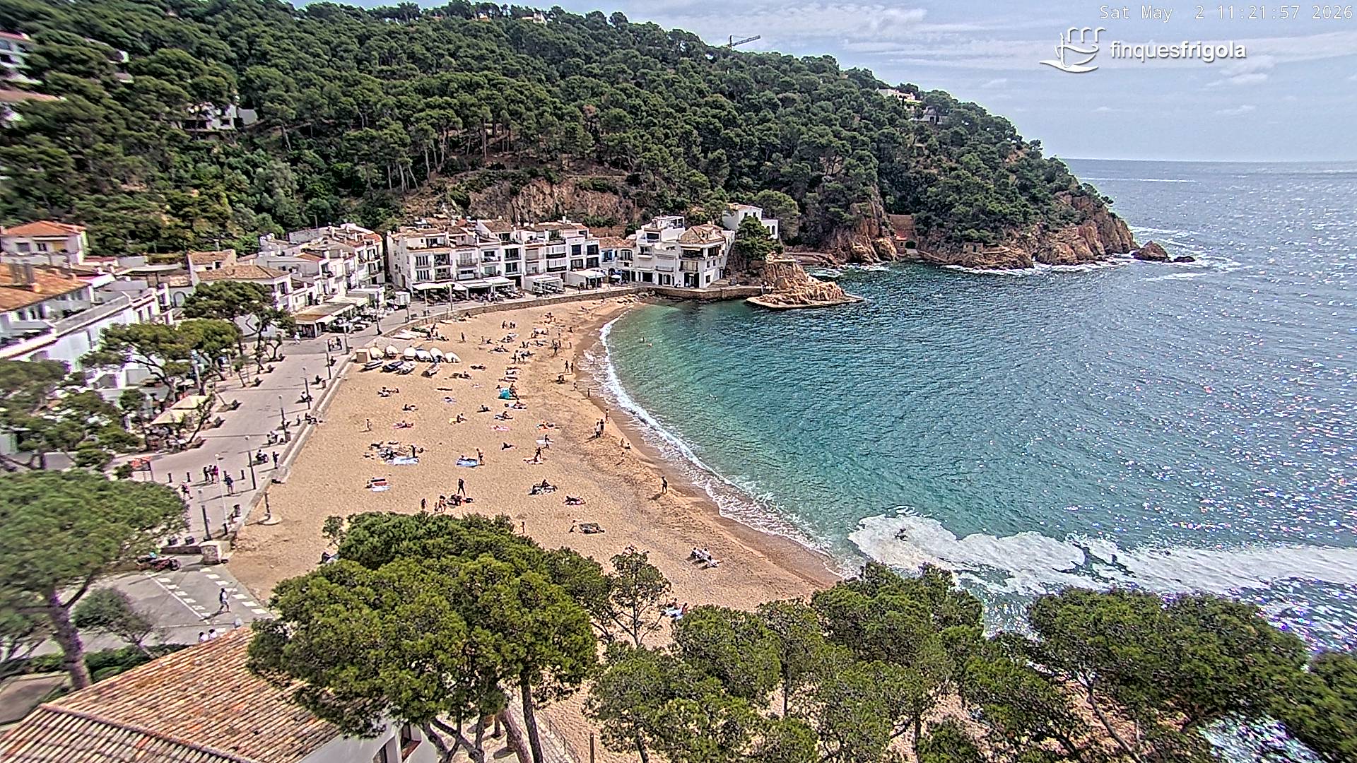 Webcam de Tamariu playa